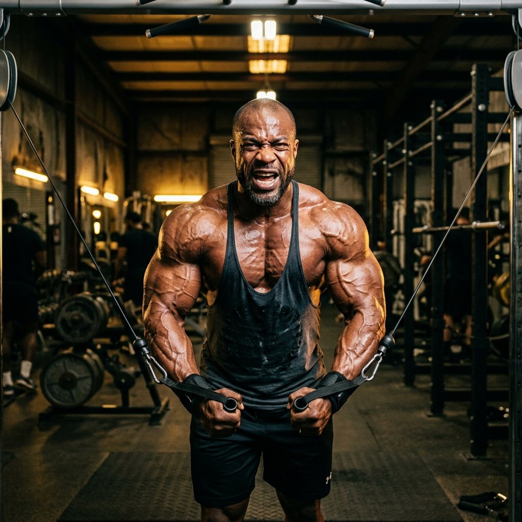 Bodybuilding Cable Fly Exercise
